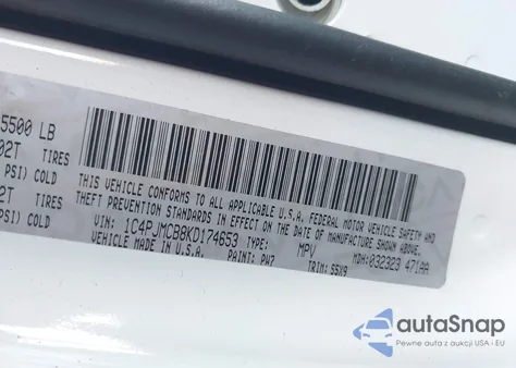 2019 Jeep Cherokee Latitude 4X4 from USA, damaged, VIN 1C4PJMCB8KD174653